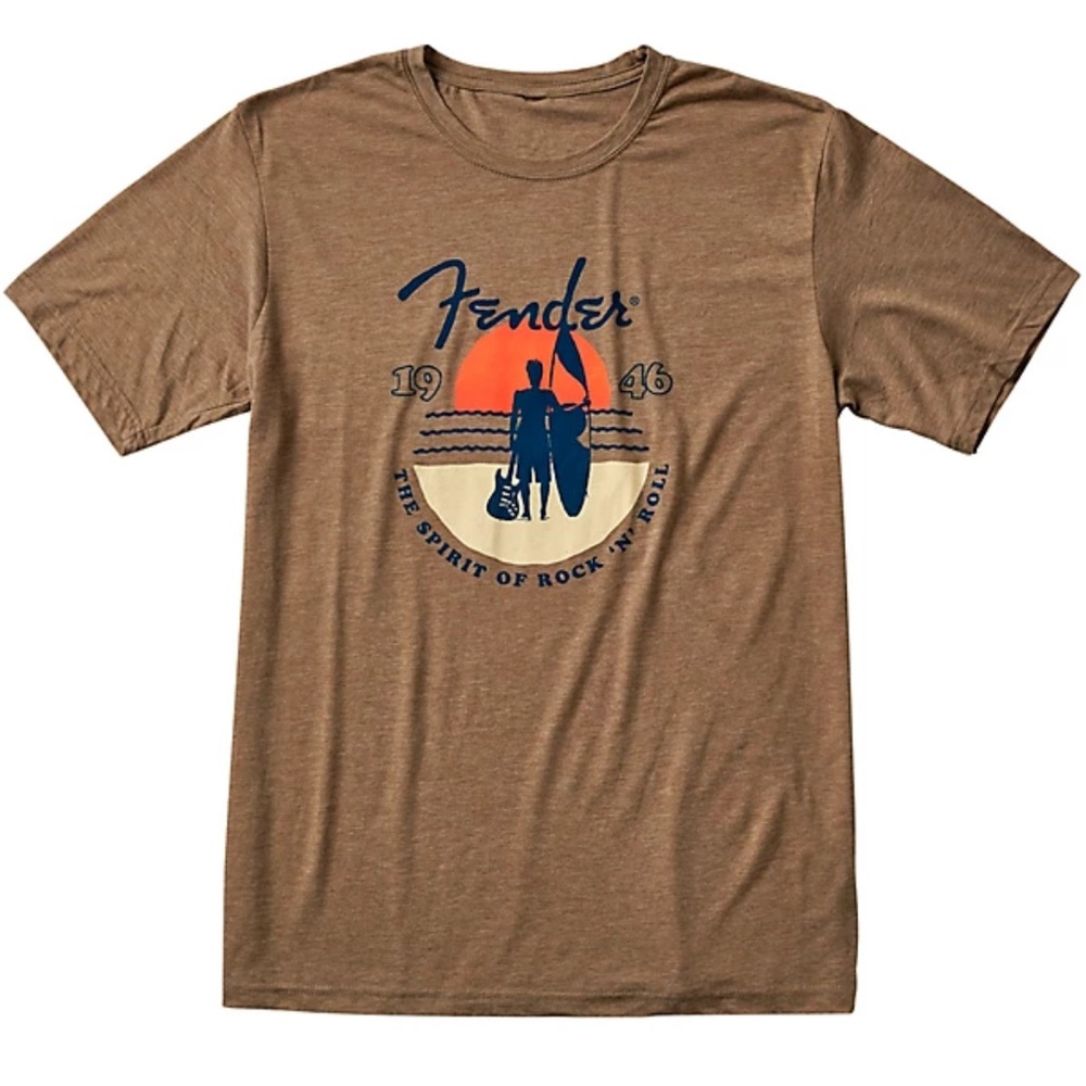 Fender Sunset Spirit T-Shirt Large Olive